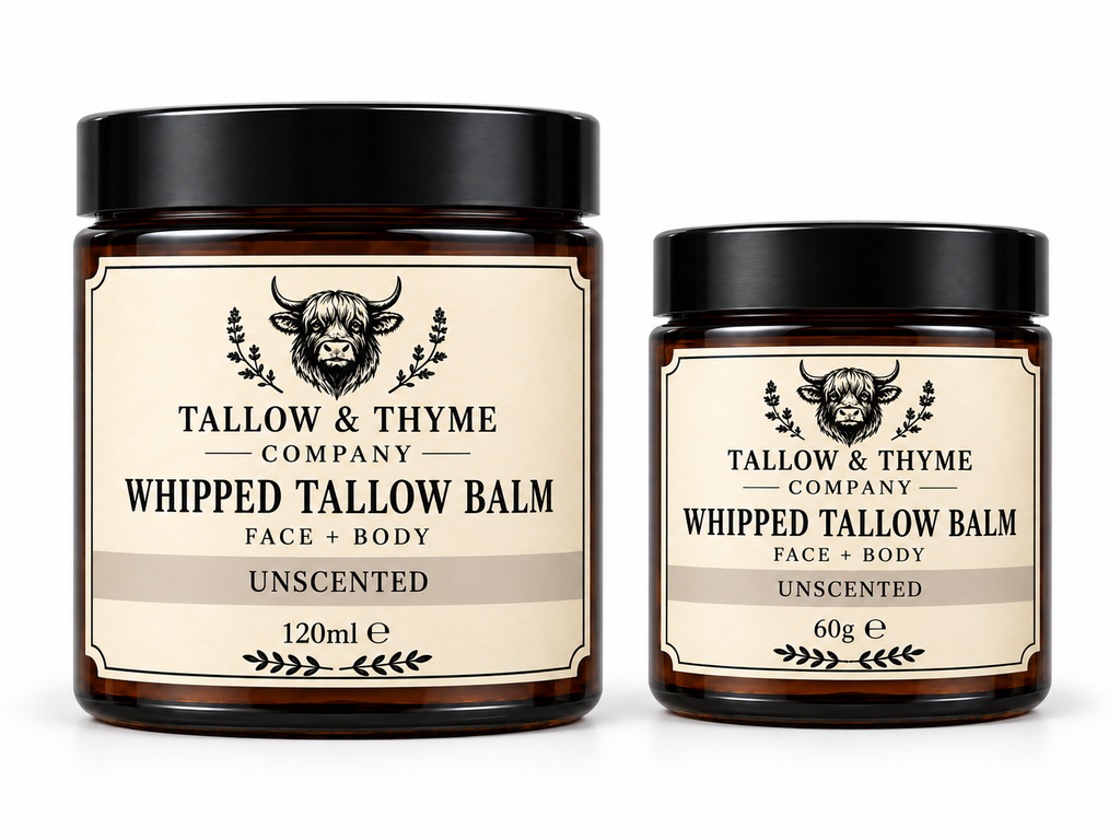 Unscented Whipped Tallow Balm by The Tallow & Thyme Company