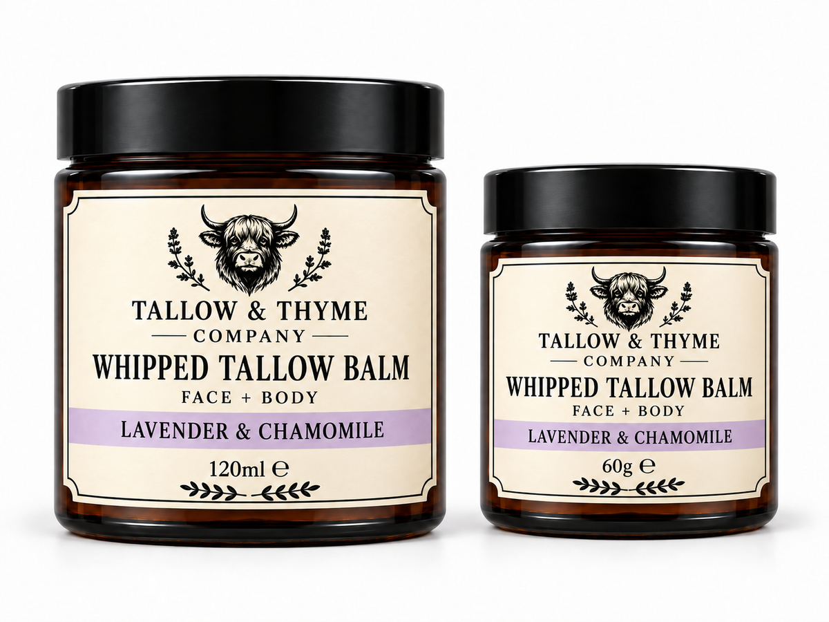 Lavender & Chamomile Whipped Tallow Balm by The Tallow & Thyme Company