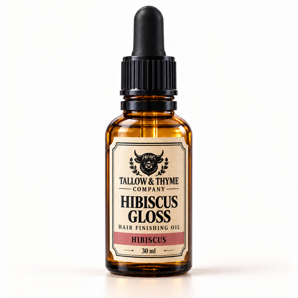 Hibiscus Gloss Hair Finishing Oil 30ml by The Tallow & Thyme Company