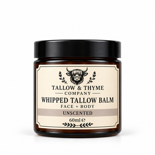 Unscented Whipped Tallow Balm by The Tallow & Thyme Company
