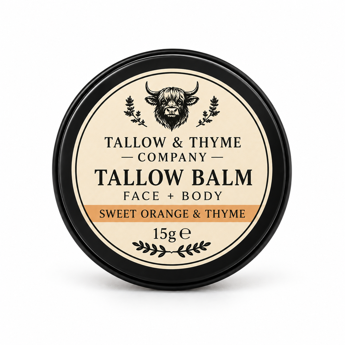 Sweet Orange & Thyme Tallow Balm by The Tallow & Thyme Company