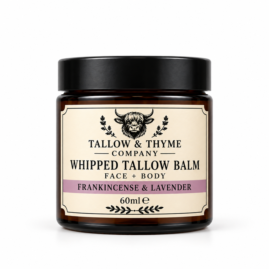 Frankincense & Lavender Whipped Tallow Balm by The Tallow & Thyme Company