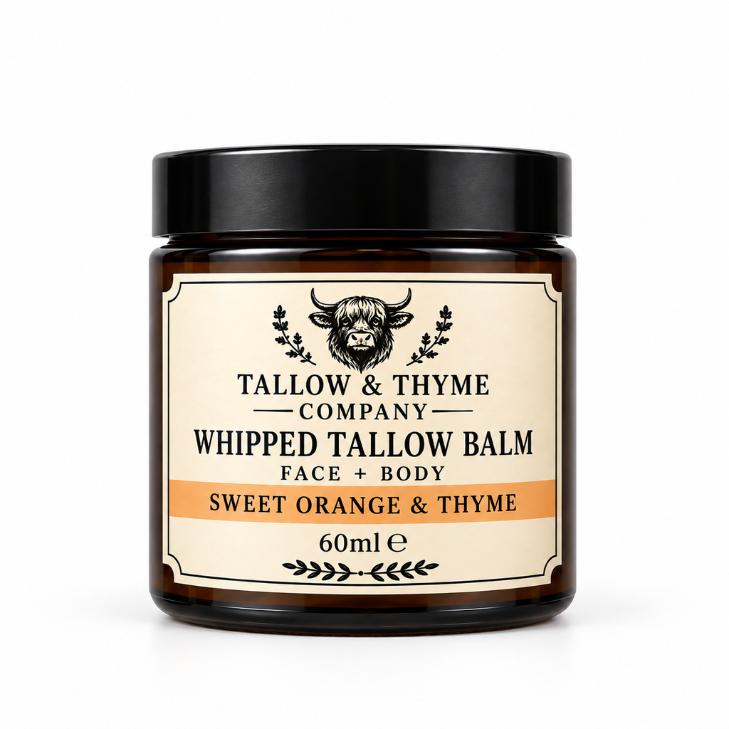 Sweet Orange & Thyme Whipped Tallow Balm by The Tallow & Thyme Company