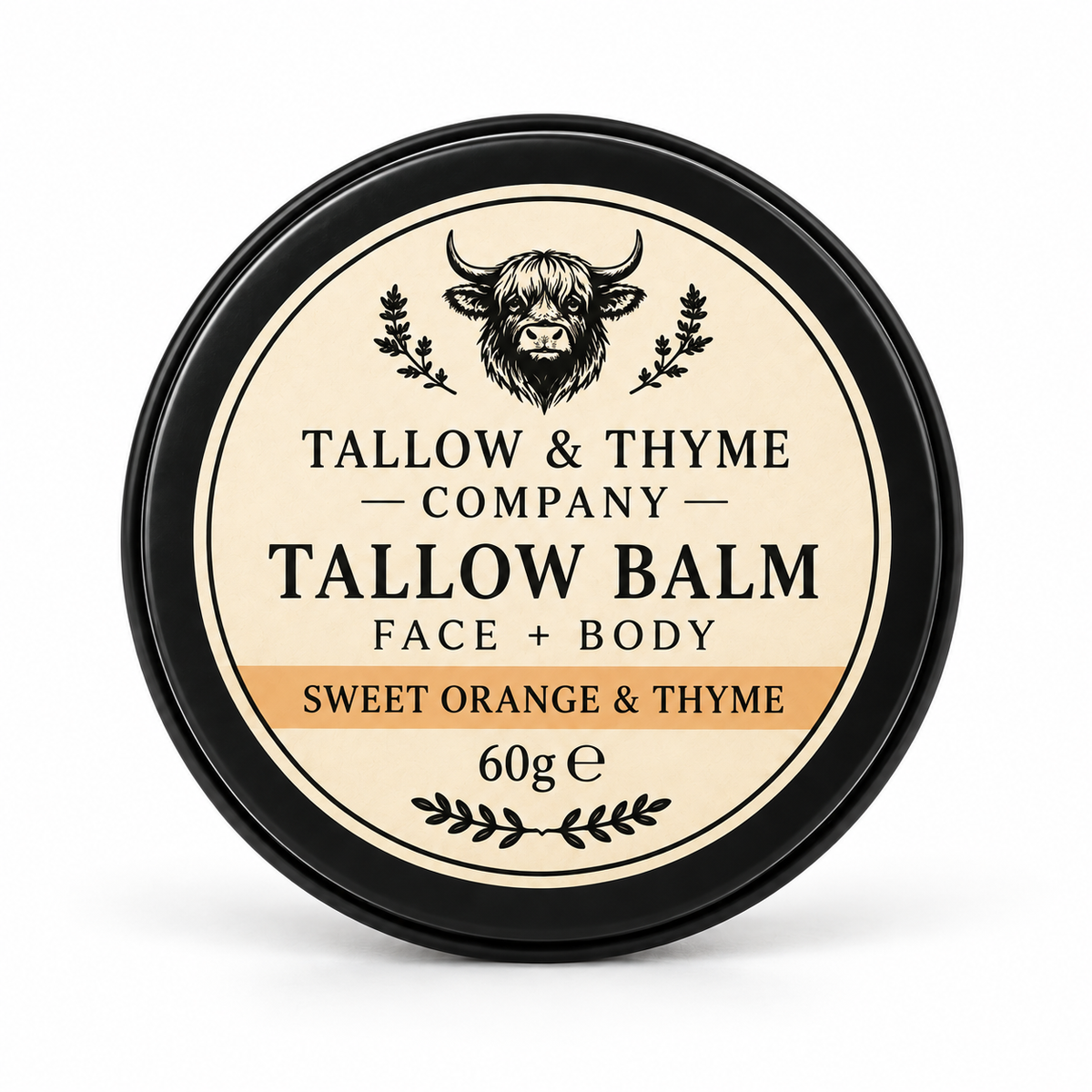 Sweet Orange & Thyme Tallow Balm by The Tallow & Thyme Company