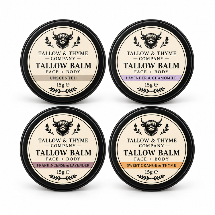 The Balm Discovery Set of four 15g tallow balms